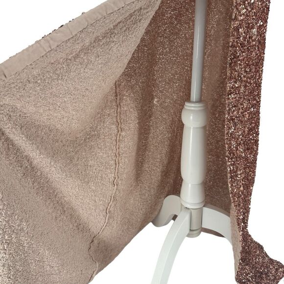 Alice + Olivia Diana Sequined Cowl Neck Slit Gown Antique Rose Pink Dress Size 0 - Picture 13 of 15